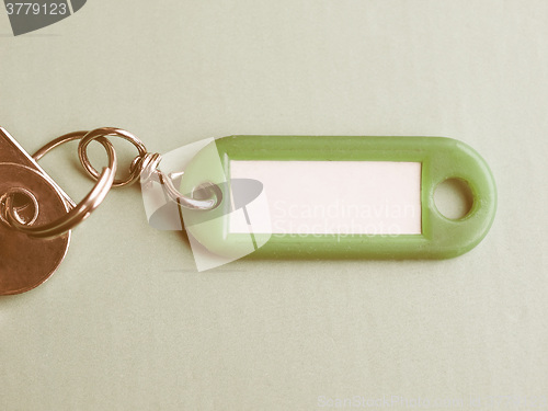 Image of  Green keyring vintage