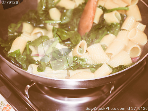 Image of Retro looking Paccheri rigati pasta