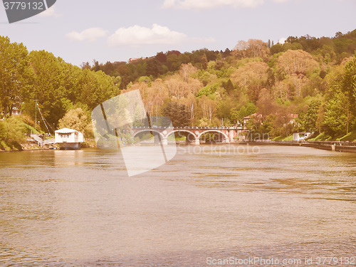 Image of River Po Turin vintage