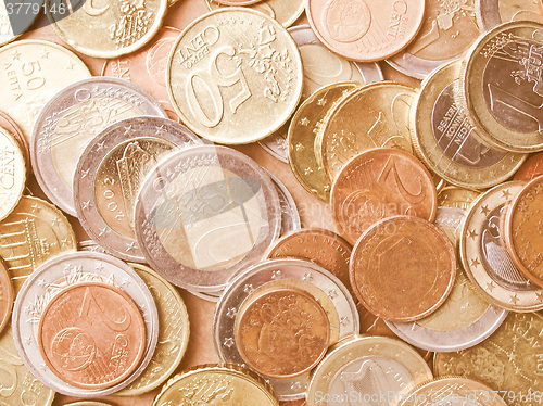 Image of  Euro coins vintage