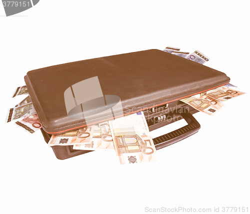 Image of  Suitcase with money vintage