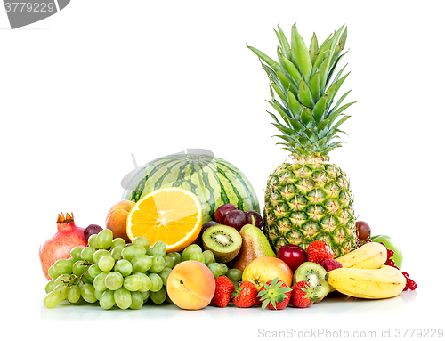 Image of Fruit on a white background