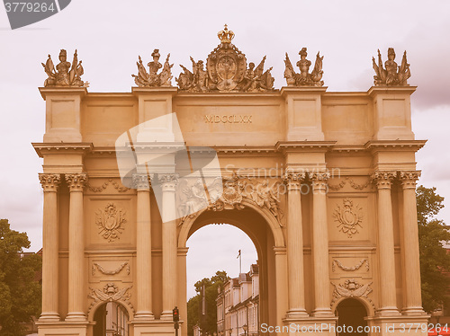 Image of Brandenburger Tor in Potsdam Berlin vintage