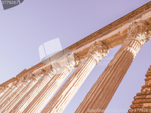 Image of Retro looking Colonne di San Lorenzo Milan