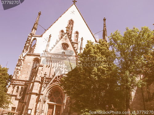 Image of Thomaskirche Leipzig vintage