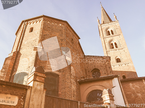 Image of San Domenico church in Chieri vintage