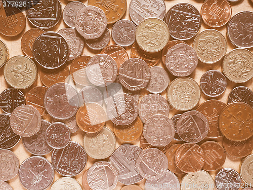 Image of  Pound coins vintage