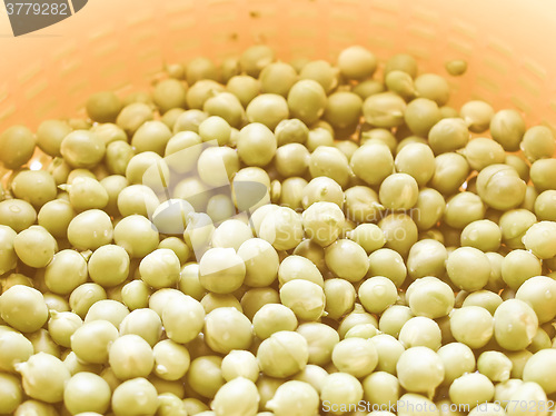 Image of Retro looking Green peas