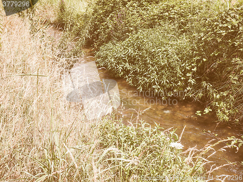 Image of Retro looking Water rivulet