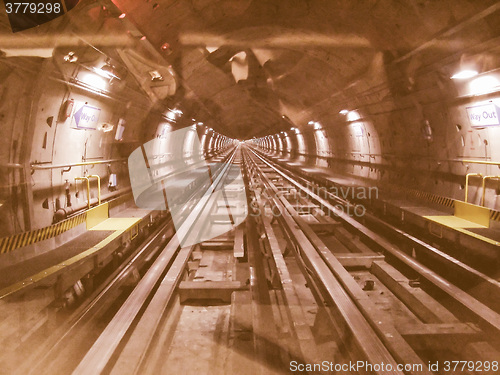 Image of  Tube underground subway metro tu vintage