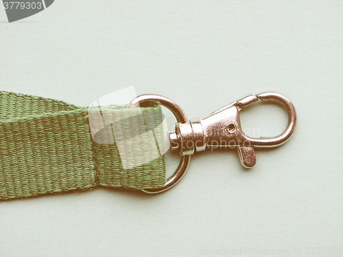 Image of  Green keyring vintage