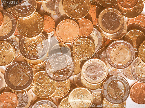 Image of  Euro coins vintage