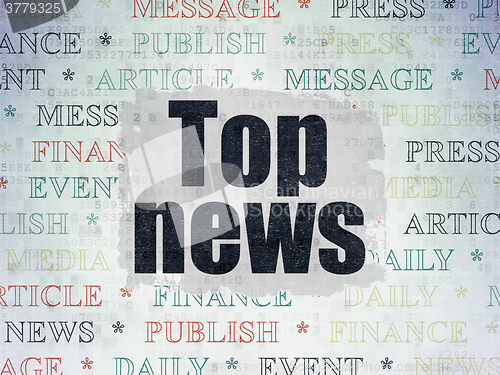 Image of News concept: Top News on Digital Paper background