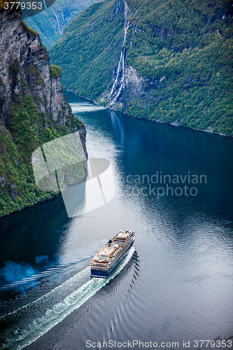 Image of Geiranger fjord, Norway.