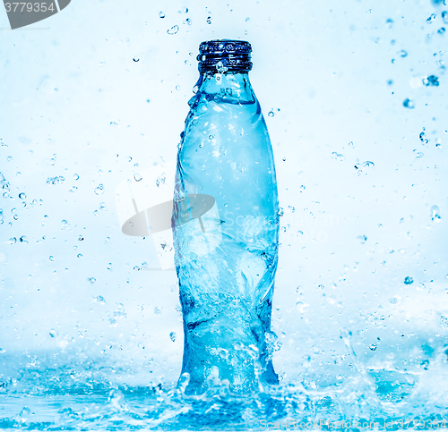 Image of Bottle of water splash