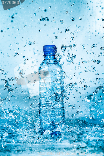 Image of Bottle of water splash