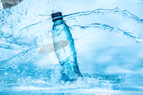 Image of Bottle of water splash