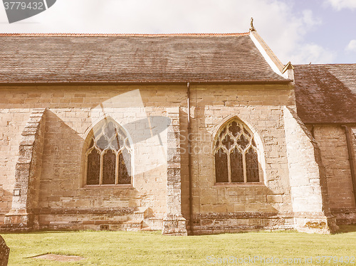 Image of St Mary Magdalene church in Tanworth in Arden vintage