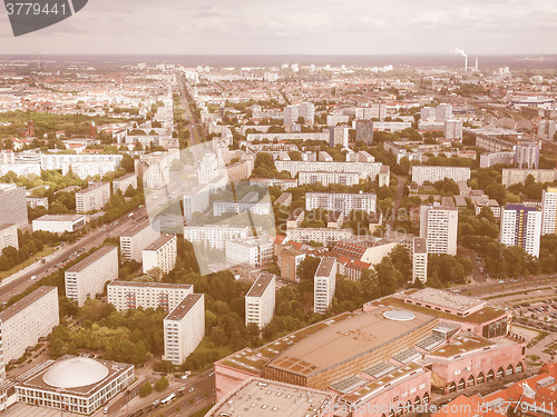 Image of Berlin aerial view vintage