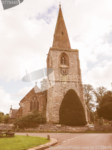 Image of St Mary Magdalene church in Tanworth in Arden vintage