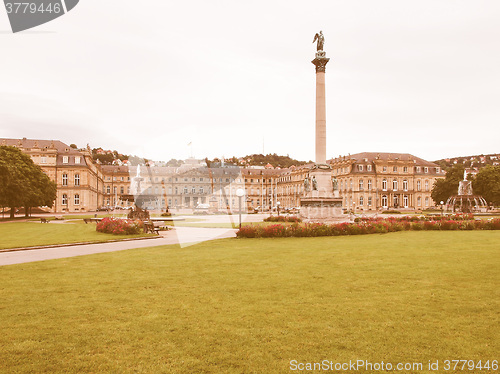 Image of Schlossplatz (Castle square) Stuttgart vintage