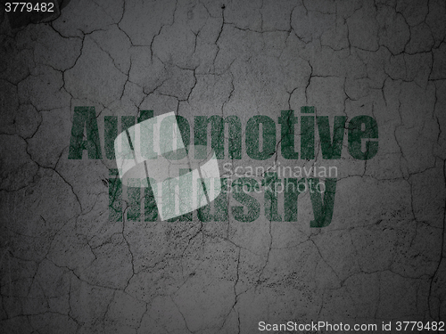 Image of Manufacuring concept: Automotive Industry on grunge wall background