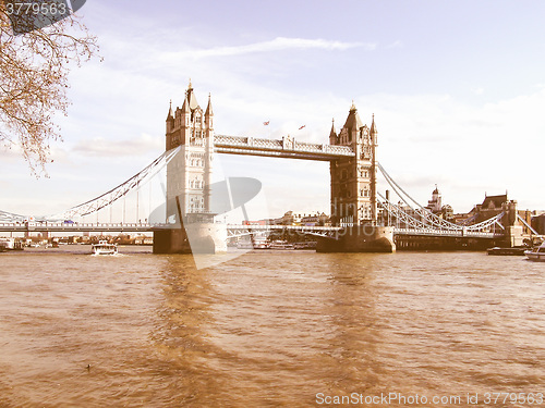 Image of Tower Bridge London vintage