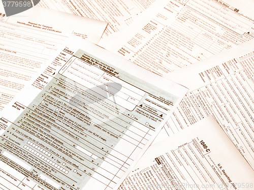 Image of  Tax forms vintage