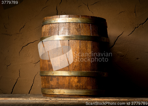 Image of Cask and clay wall