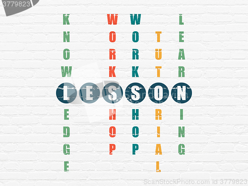 Image of Studying concept: Lesson in Crossword Puzzle