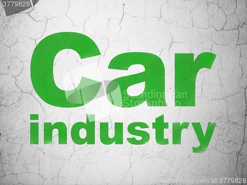 Image of Manufacuring concept: Car Industry on wall background