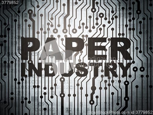 Image of Industry concept: circuit board with Paper Industry