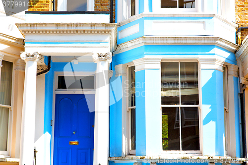 Image of  in london england old suburban      wall door 