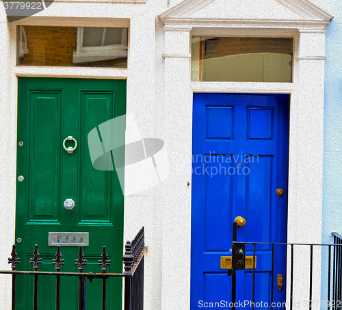 Image of notting hill in london england old suburban and antique     wall
