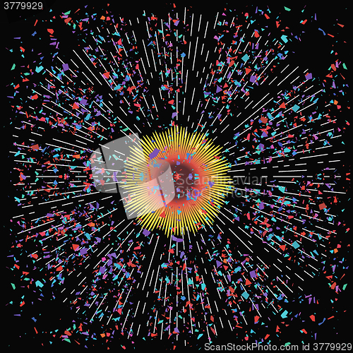 Image of Star Explosion with Particles