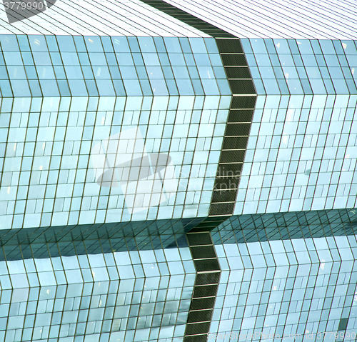 Image of bangkok   office district      abstract  modern building line  