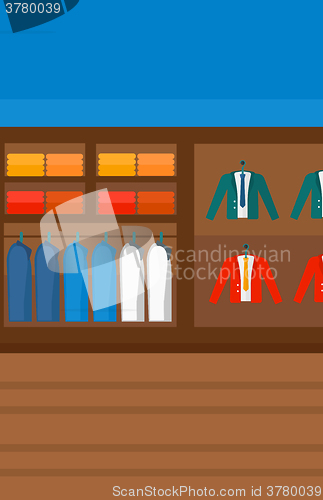 Image of Background of clothes store.