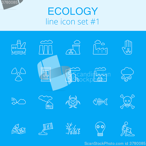 Image of Ecology icon set.