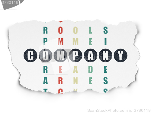 Image of Business concept: Company in Crossword Puzzle