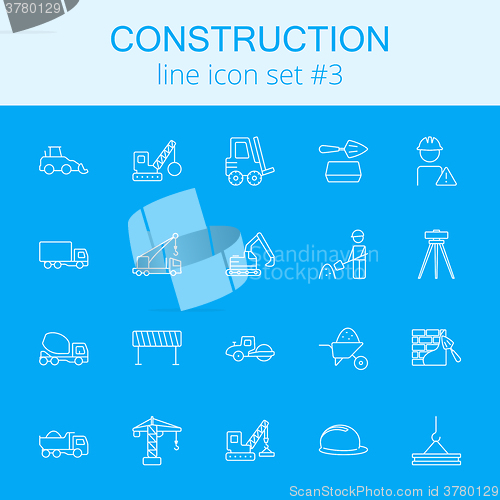 Image of Construction icon set.