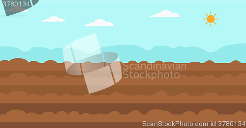 Image of Background of plowed agricultural field.