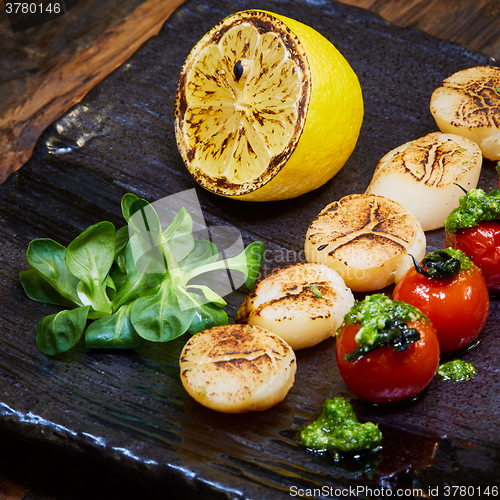 Image of Sea Scallop with Cherry Tomato