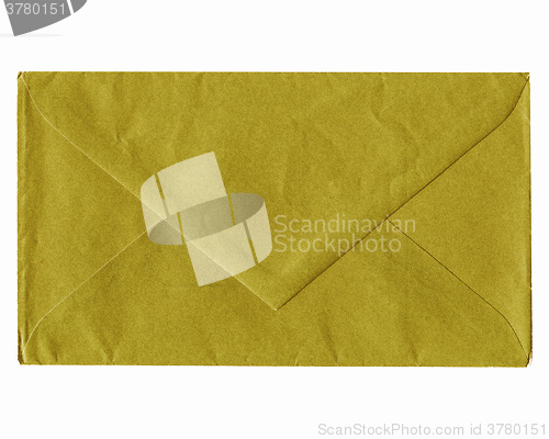 Image of  Green envelope isolated vintage