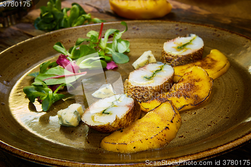 Image of fish fillet with green asparagus