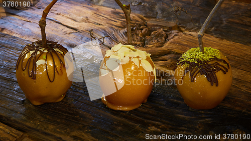 Image of Group of candy apples