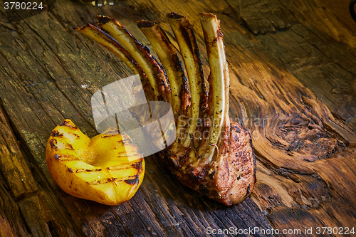 Image of Grilled Pork Chop With Ribs