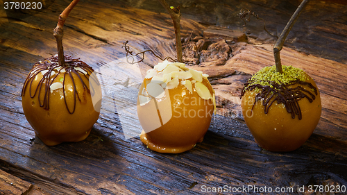 Image of Group of candy apples