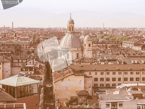 Image of Aerial view of Turin vintage