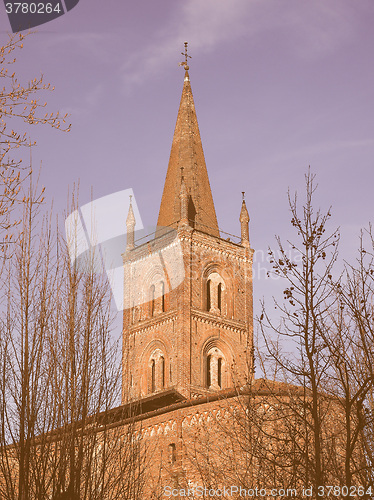 Image of San Domenico church in Chieri vintage