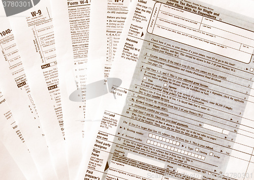 Image of  Tax forms vintage